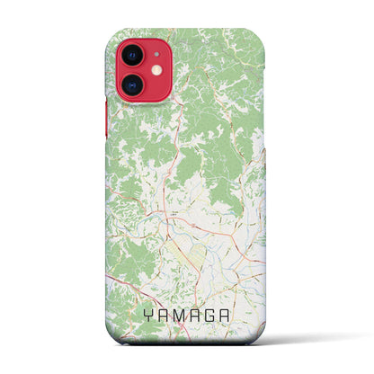 【山鹿（熊本県）】地図柄iPhoneケース（バックカバータイプ）