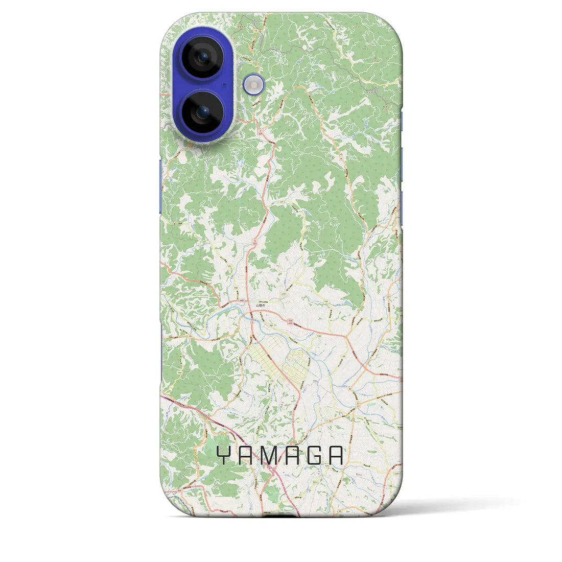 【山鹿(熊本県)】地図柄iPhoneケース(バックカバータイプ)ナチュラル・iPhone 16 Pro Max 用