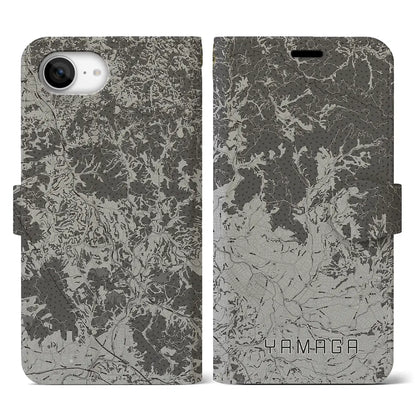 【山鹿（熊本県）】地図柄iPhoneケース（手帳タイプ）