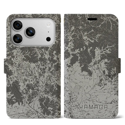 【山鹿（熊本県）】地図柄iPhoneケース（手帳タイプ）