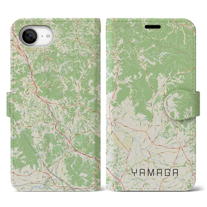 【山鹿（熊本県）】地図柄iPhoneケース（手帳タイプ）