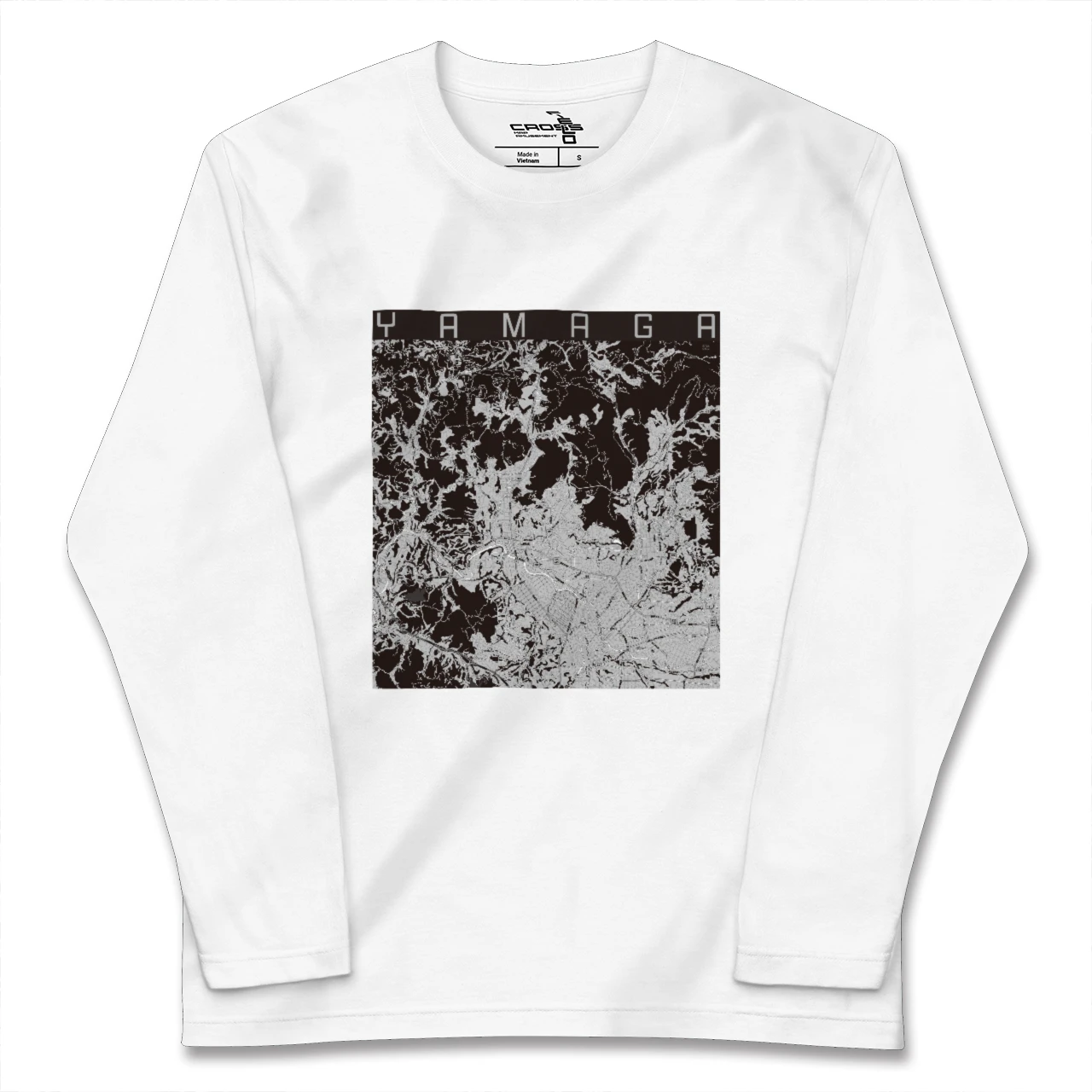 【山鹿（熊本県）】地図柄ロングスリーブTシャツ