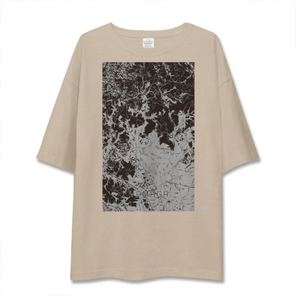 【山鹿（熊本県）】地図柄ビッグシルエットTシャツ