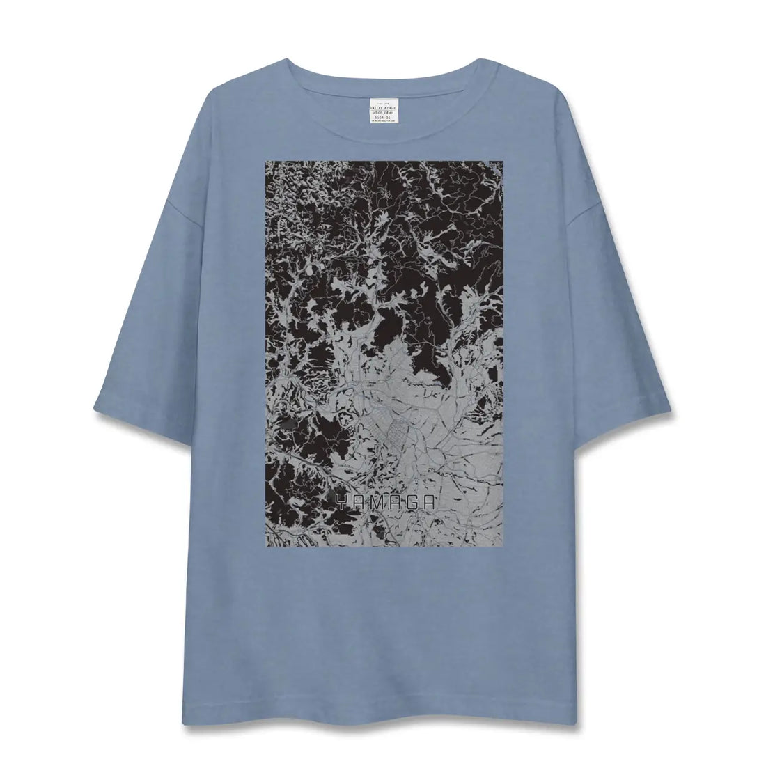 【山鹿(熊本県)】地図柄ビッグシルエットTシャツ