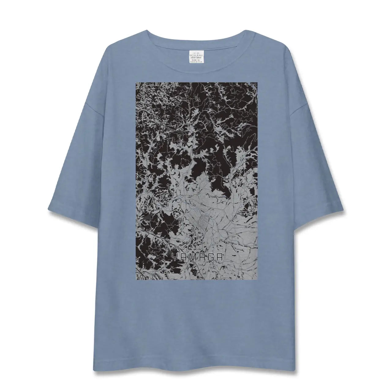 【山鹿（熊本県）】地図柄ビッグシルエットTシャツ