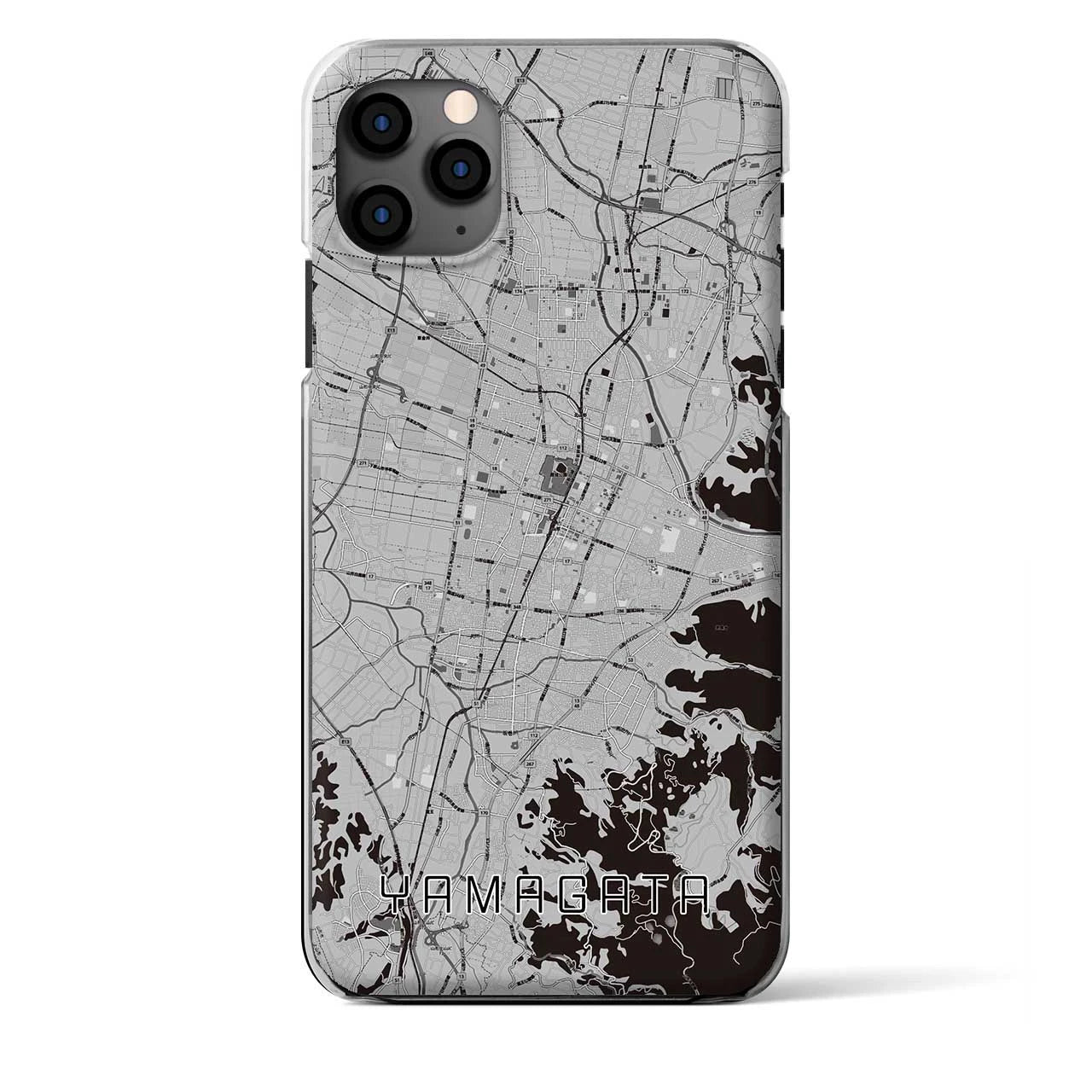 【山形（山形県）】地図柄iPhoneケース（クリアタイプ）