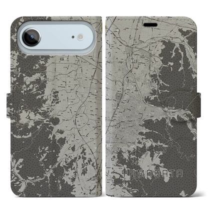 【山形（山形県）】地図柄iPhoneケース（手帳タイプ）