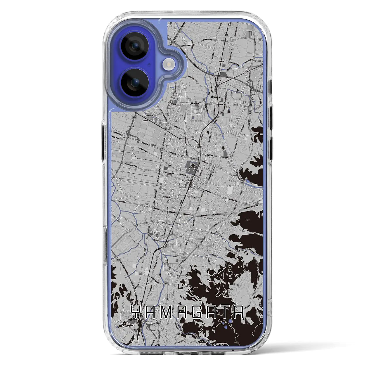 【山形（山形県）】地図柄iPhoneケース（MagSafeタイプ）