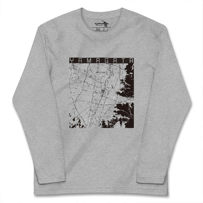 【山形（山形県）】地図柄ロングスリーブTシャツ