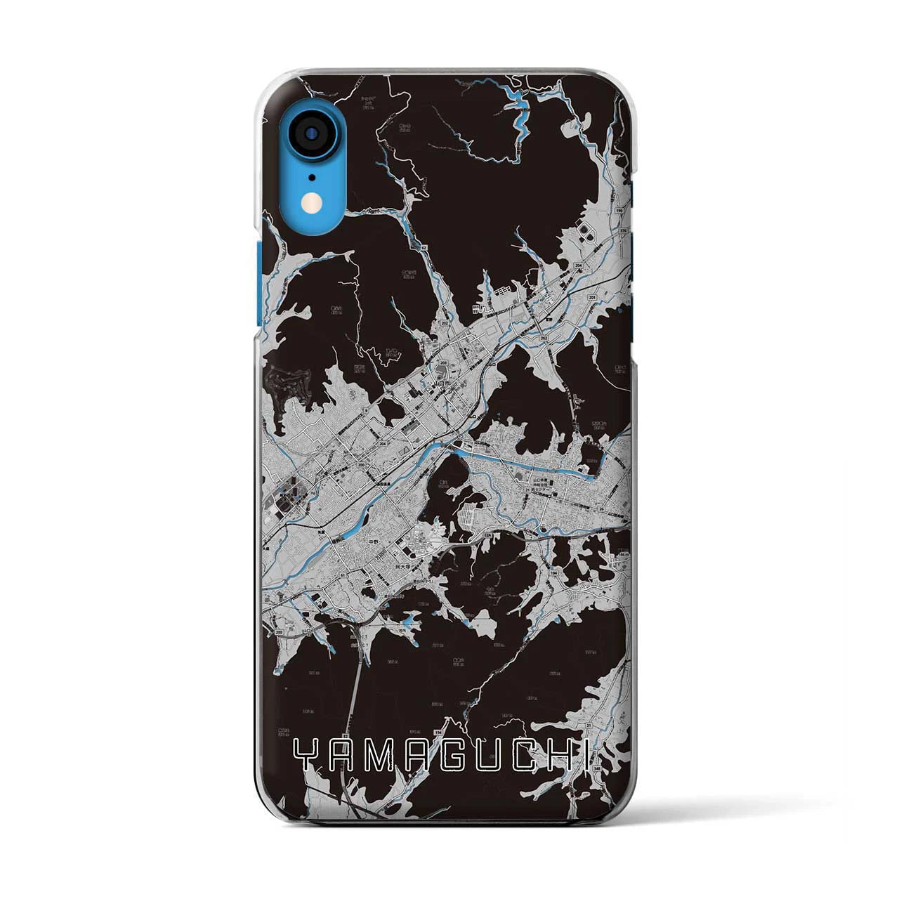 【山口（山口県）】地図柄iPhoneケース（クリアタイプ）