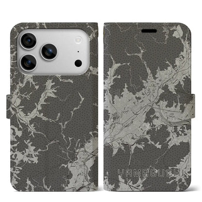 【山口（山口県）】地図柄iPhoneケース（手帳タイプ）