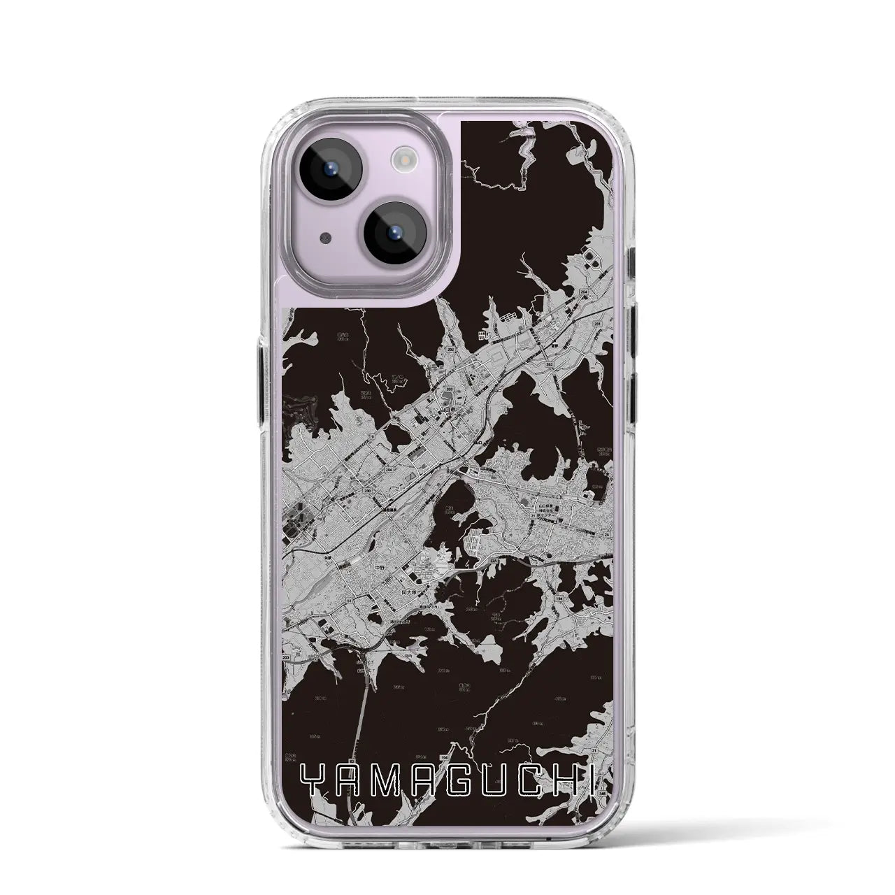 【山口（山口県）】地図柄iPhoneケース（MagSafeタイプ）