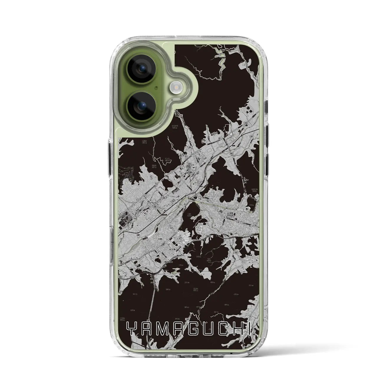【山口（山口県）】地図柄iPhoneケース（MagSafeタイプ）