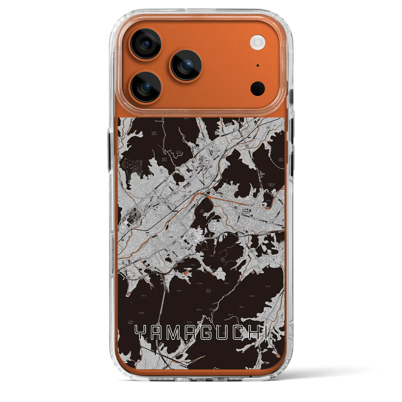 【山口（山口県）】地図柄iPhoneケース（MagSafeタイプ）