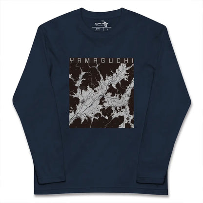 【山口（山口県）】地図柄ロングスリーブTシャツ