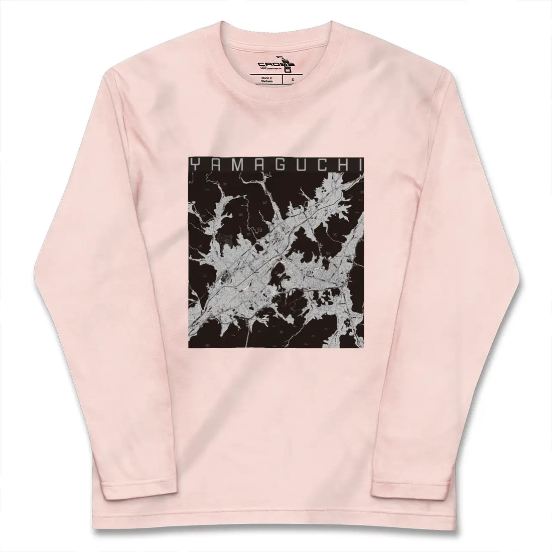 【山口(山口県)】地図柄ロングスリーブTシャツ
