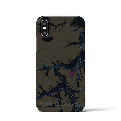 【山口町（徳島県）】地図柄iPhoneケース（バックカバータイプ）