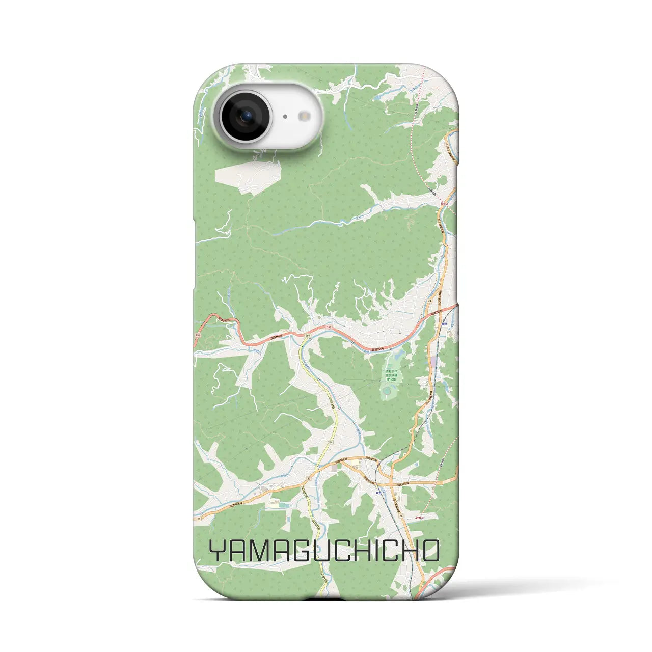 【山口町（徳島県）】地図柄iPhoneケース（バックカバータイプ）