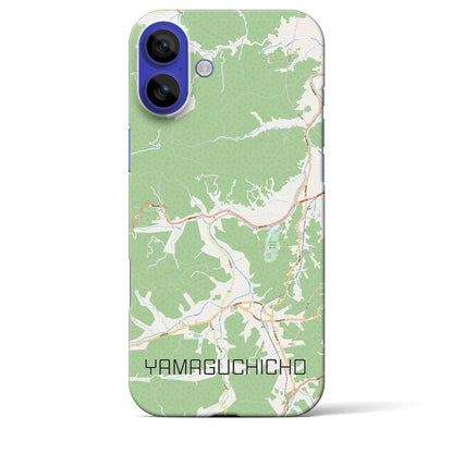 【山口町（徳島県）】地図柄iPhoneケース（バックカバータイプ）ナチュラル・iPhone 16 Pro Max 用