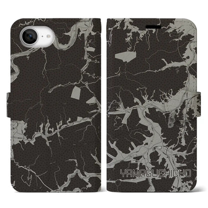 【山口町（徳島県）】地図柄iPhoneケース（手帳タイプ）