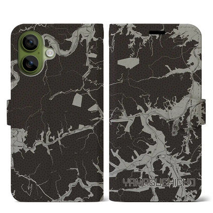 【山口町（徳島県）】地図柄iPhoneケース（手帳タイプ）