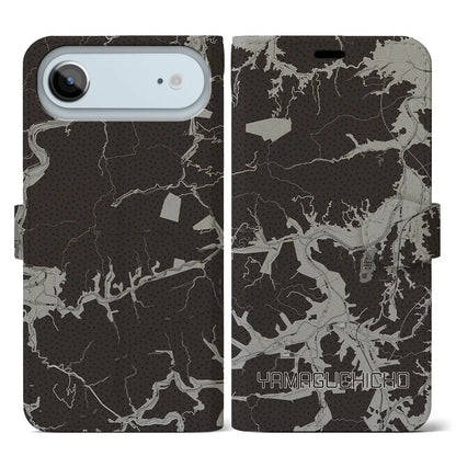 【山口町（徳島県）】地図柄iPhoneケース（手帳タイプ）