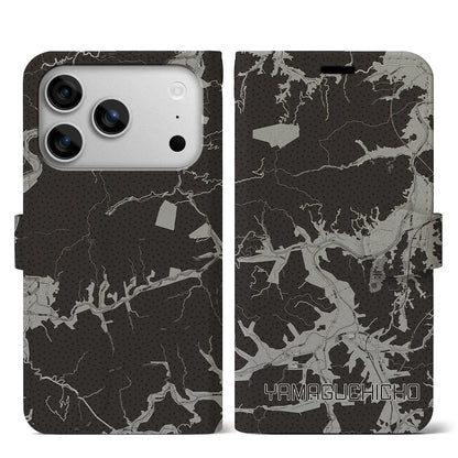 【山口町（徳島県）】地図柄iPhoneケース（手帳タイプ）