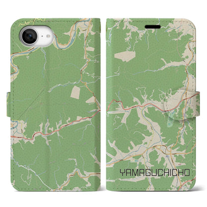 【山口町（徳島県）】地図柄iPhoneケース（手帳タイプ）