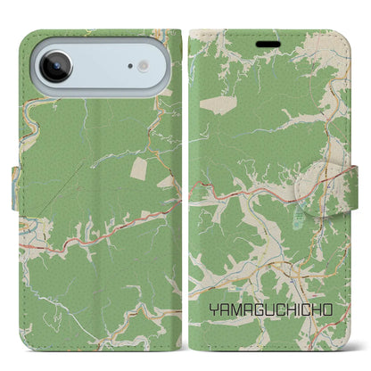 【山口町（徳島県）】地図柄iPhoneケース（手帳タイプ）