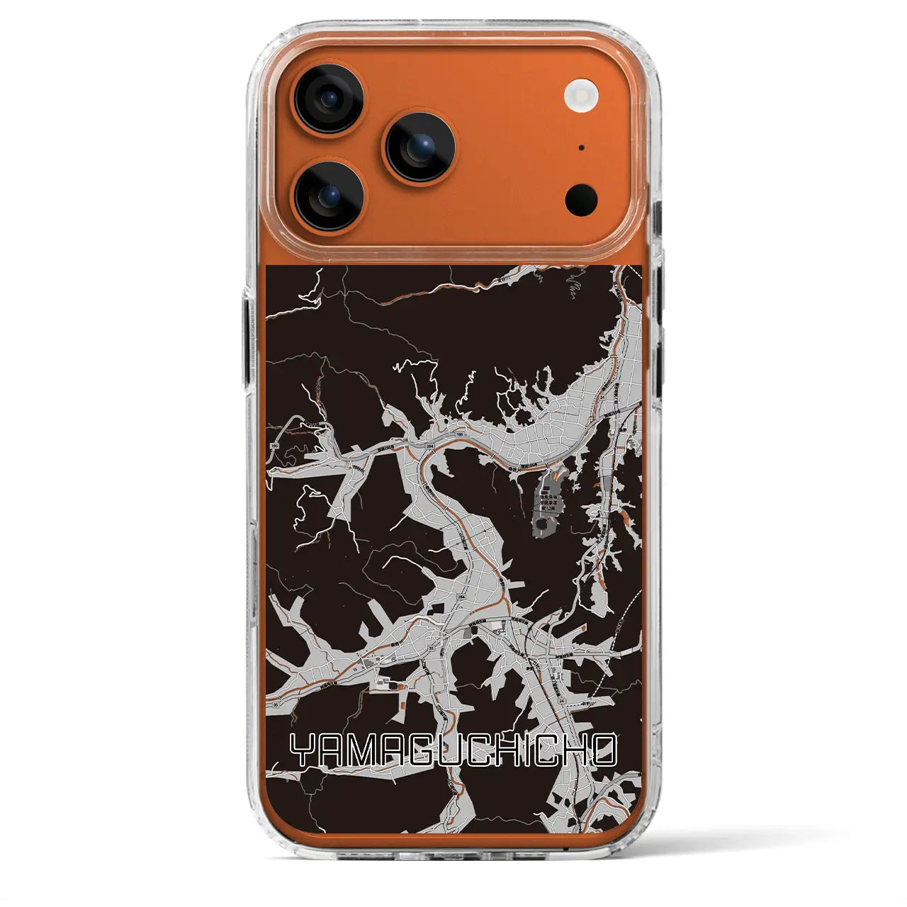 【山口町（徳島県）】地図柄iPhoneケース（MagSafeタイプ）