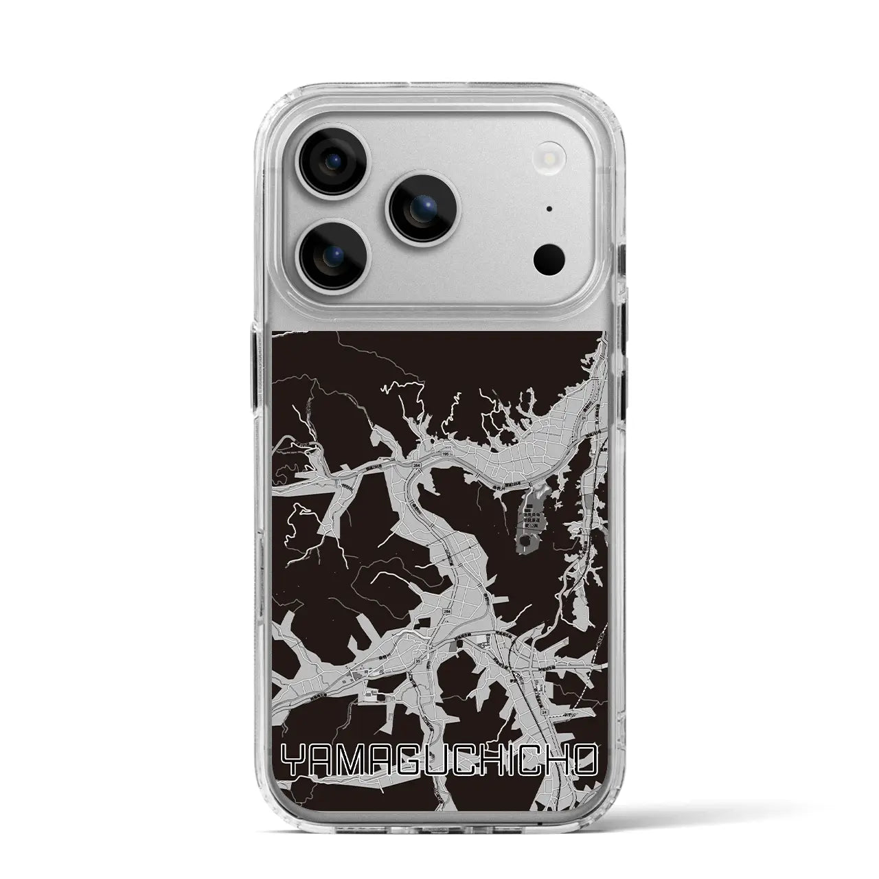 【山口町（徳島県）】地図柄iPhoneケース（MagSafeタイプ）
