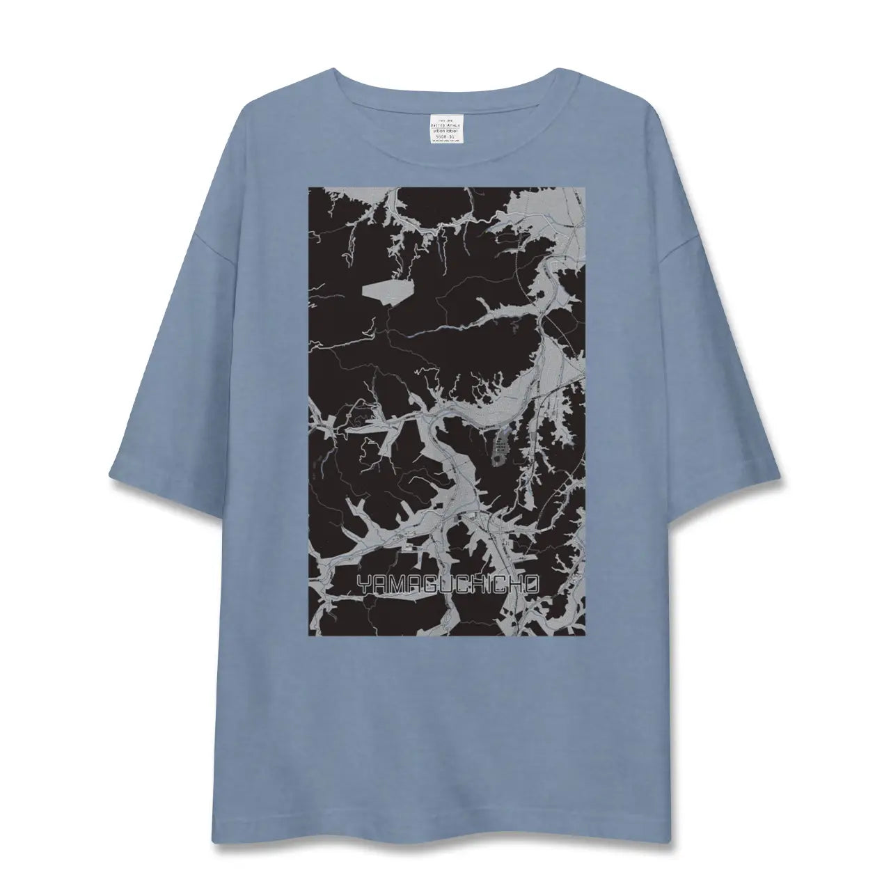 【山口町（徳島県）】地図柄ビッグシルエットTシャツ