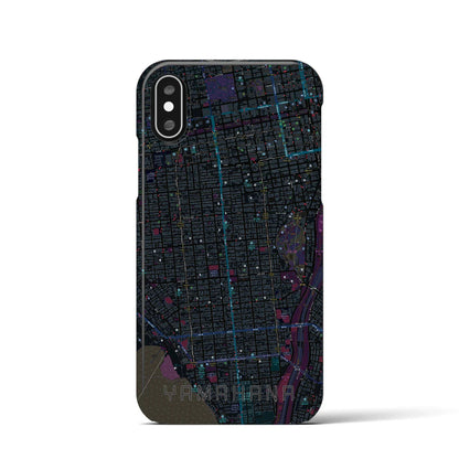 【山鼻（北海道）】地図柄iPhoneケース（バックカバータイプ）