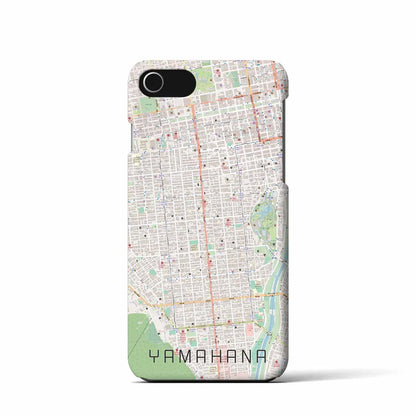 【山鼻（北海道）】地図柄iPhoneケース（バックカバータイプ）