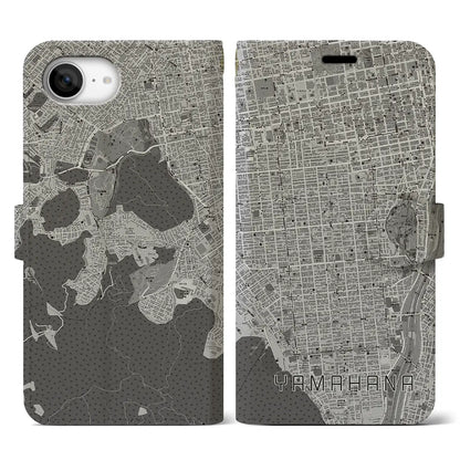 【山鼻（北海道）】地図柄iPhoneケース（手帳タイプ）