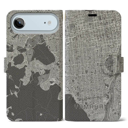 【山鼻（北海道）】地図柄iPhoneケース（手帳タイプ）