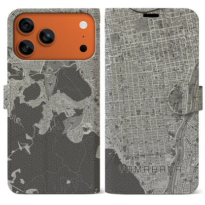 【山鼻（北海道）】地図柄iPhoneケース（手帳タイプ）