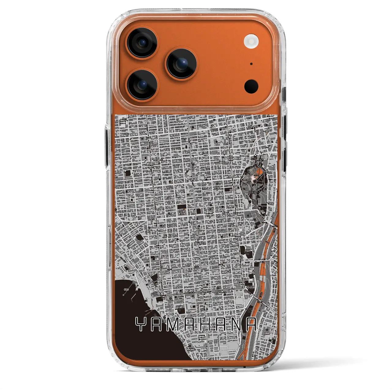 【山鼻（北海道）】地図柄iPhoneケース（MagSafeタイプ）
