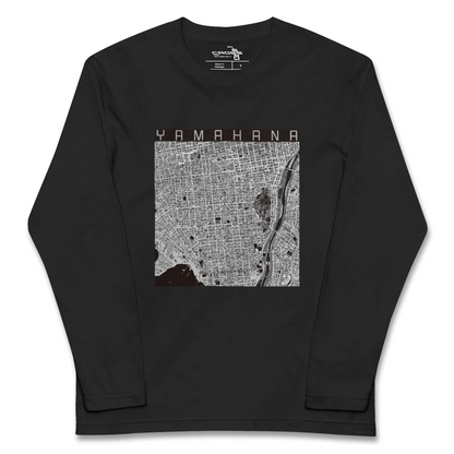【山鼻（北海道）】地図柄ロングスリーブTシャツ