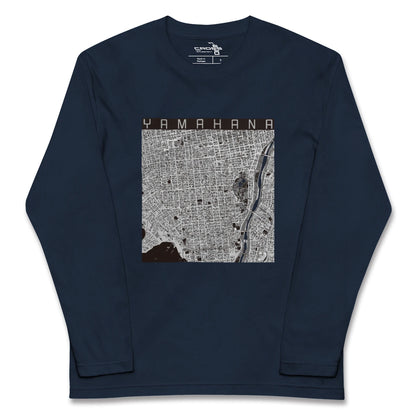 【山鼻（北海道）】地図柄ロングスリーブTシャツ