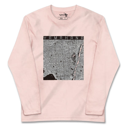 【山鼻（北海道）】地図柄ロングスリーブTシャツ