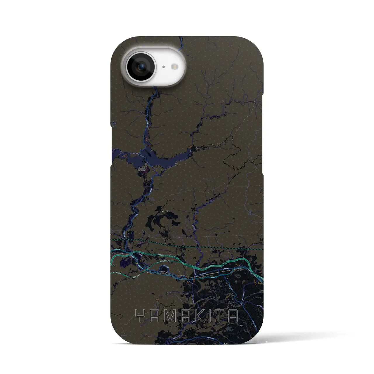 【山北（神奈川県）】地図柄iPhoneケース（バックカバータイプ）