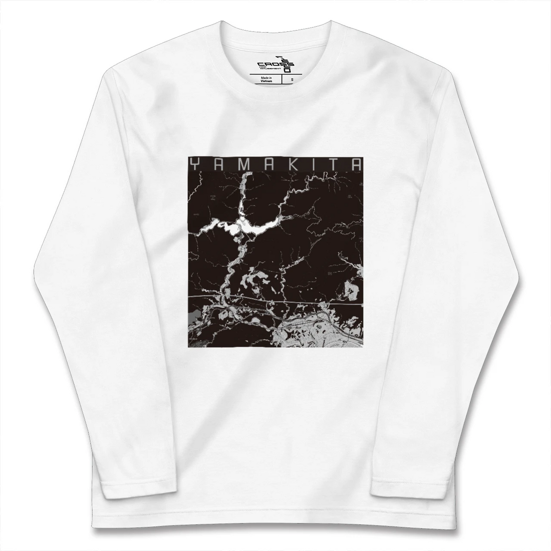 【山北(神奈川県)】地図柄ロングスリーブTシャツ