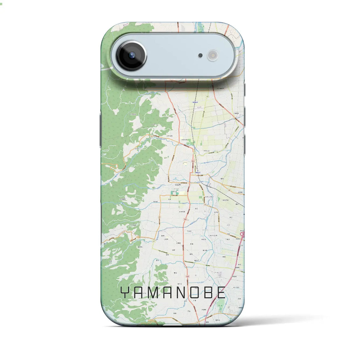 【山辺（山形県）】地図柄iPhoneケース（バックカバータイプ）ナチュラル・iPhone 17 Pro Max 用