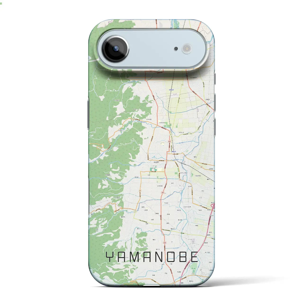 【山辺（山形県）】地図柄iPhoneケース（バックカバータイプ）