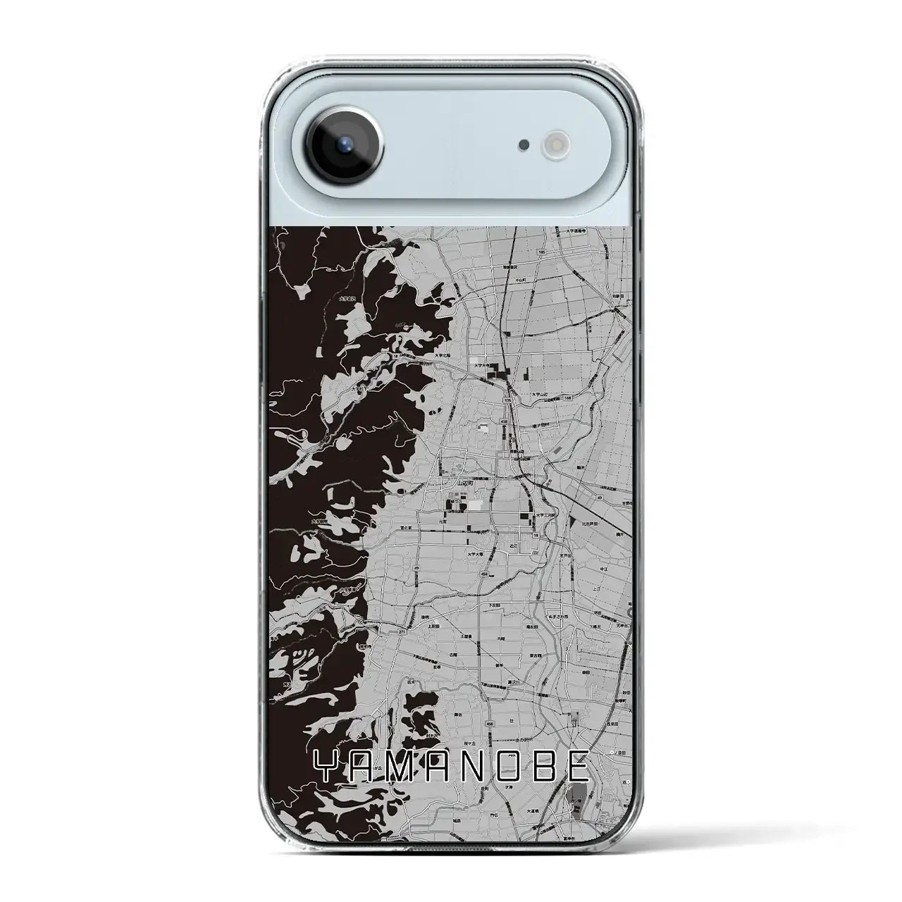 【山辺（山形県）】地図柄iPhoneケース（クリアタイプ）