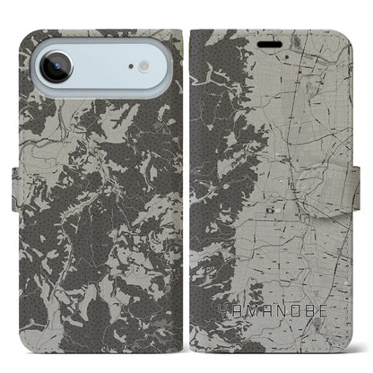 【山辺（山形県）】地図柄iPhoneケース（手帳タイプ）