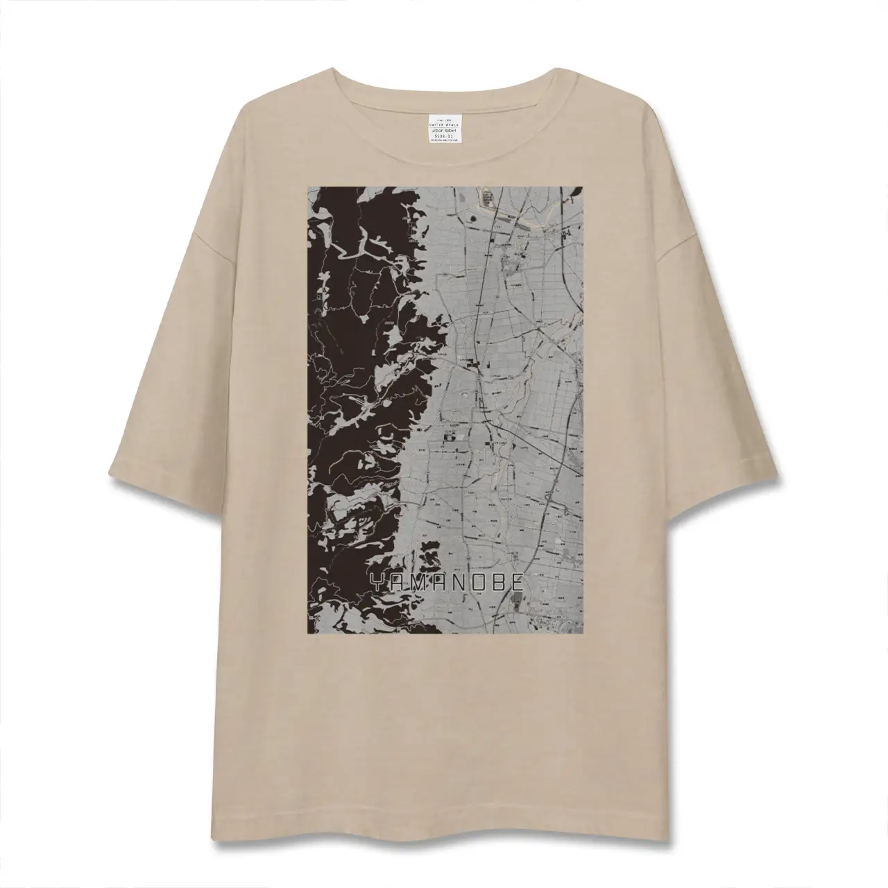 【山辺（山形県）】地図柄ビッグシルエットTシャツ