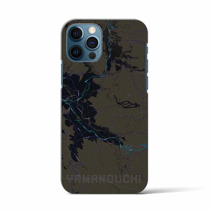 【山ノ内（長野県）】地図柄iPhoneケース（バックカバータイプ）