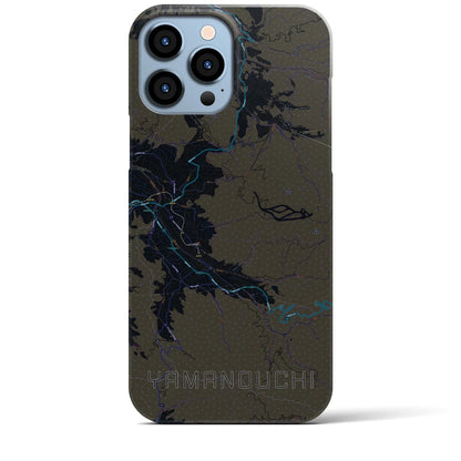 【山ノ内（長野県）】地図柄iPhoneケース（バックカバータイプ）